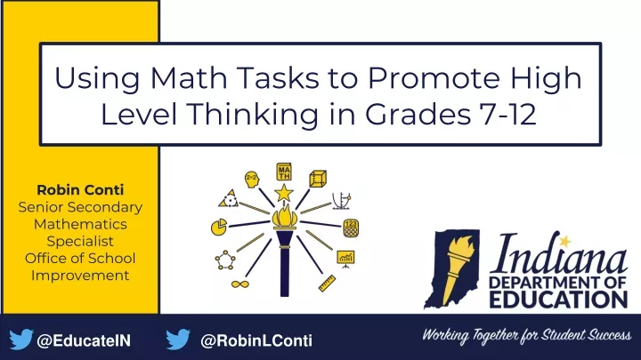 using math tasks to promote high level thinking