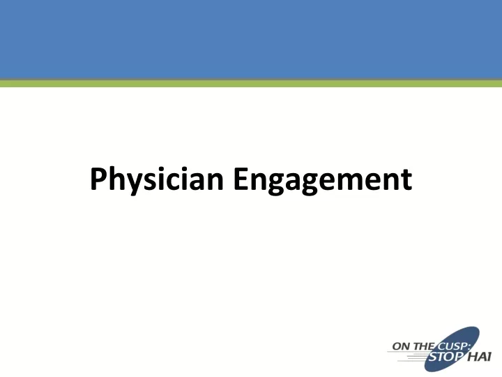 physician engagement