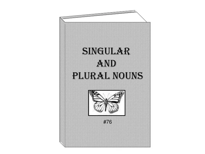 singular and plural nouns 76
