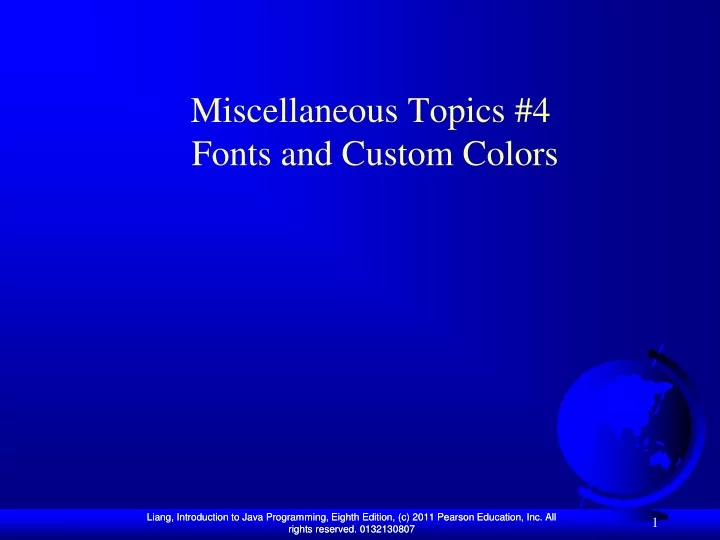 miscellaneous topics 4 fonts and custom colors