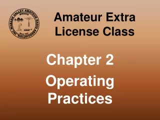 Amateur Extra License Class