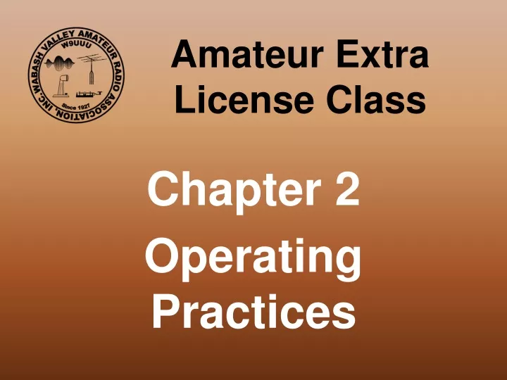 amateur extra license class