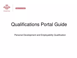 Qualifications Portal Guide