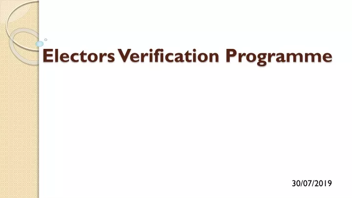 electors verification programme