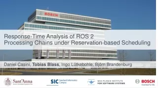Response-Time Analysis of ROS 2  Processing  C hains under Reservation-based  S cheduling