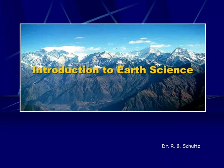 introduction to earth science