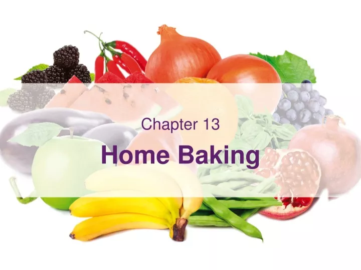 chapter 13 home baking
