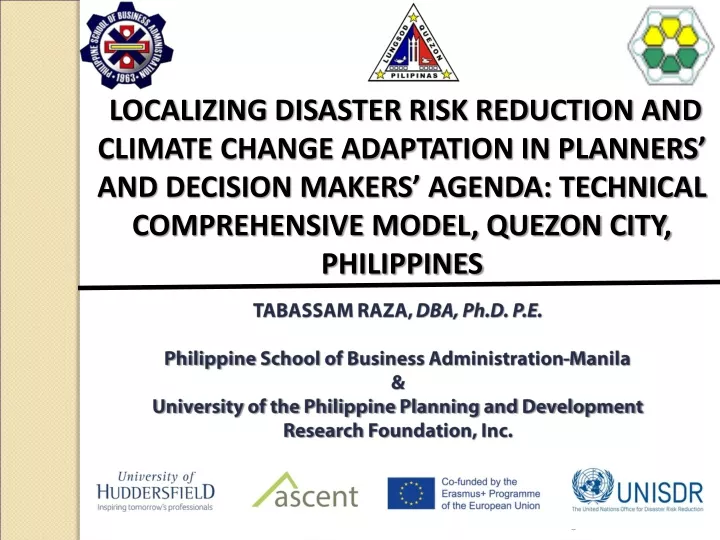 localizing disaster risk reduction and climate