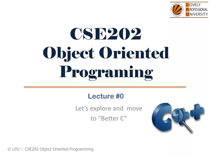 cse202 object oriented programing
