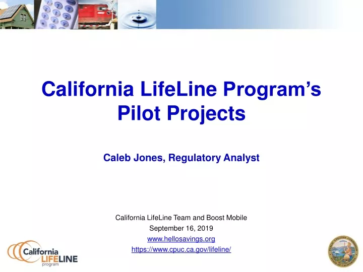 california lifeline program s pilot projects