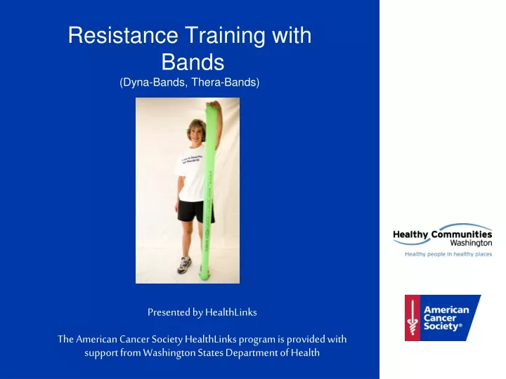 resistance training with bands dyna bands thera bands