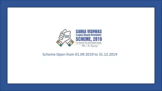 Scheme Open from 01.09.2019 to  31.12.2019