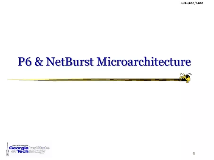 p6 netburst microa rchitecture