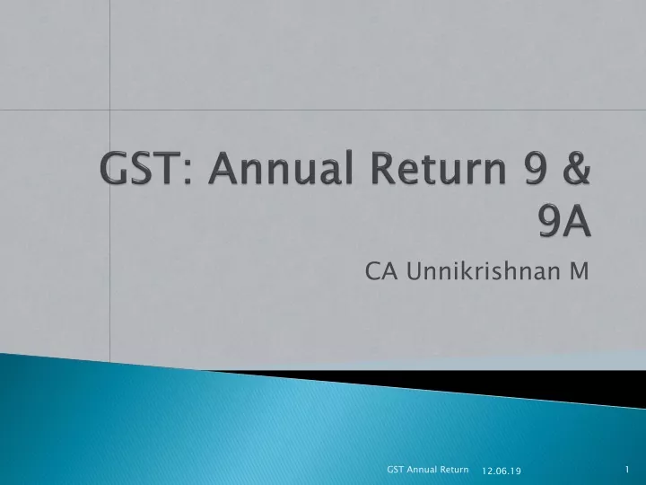 gst annual return 9 9a