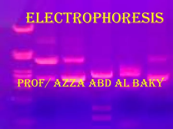 electrophoresis