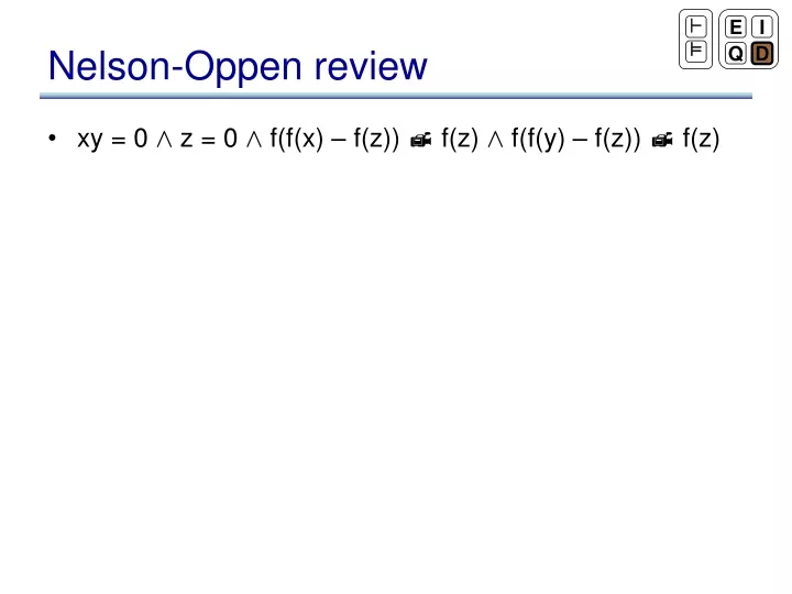 nelson oppen review