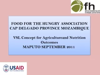 FOOD FOR THE HUNGRY ASSOCIATION CAP DELGADO PROVINCE MOZAMBIQUE