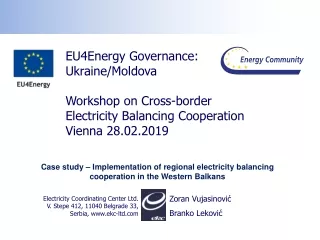 EU4Energy Governance:  Ukraine/Moldova Workshop  on  Cross-border