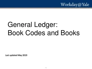 General Ledger: Book Codes and Books