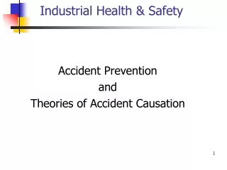Industrial Health &amp; Safety