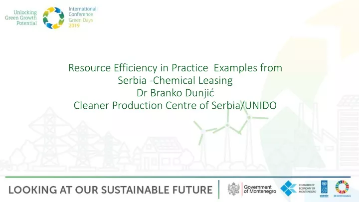 resource efficiency in practice examples from