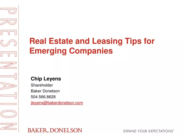 real estate and leasing tips for emerging companies