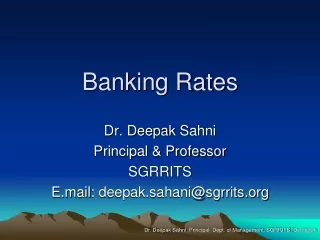 Banking Rates