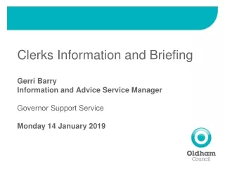 Clerks Information and Briefing