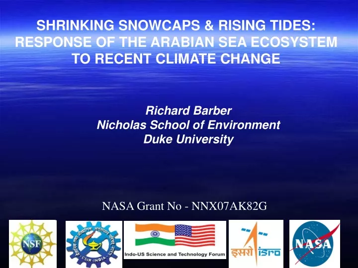 shrinking snowcaps rising tides response