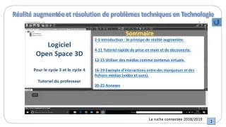 Logiciel  Open  Space  3D Pour le cycle 3 et le cycle 4 Tutoriel du professeur