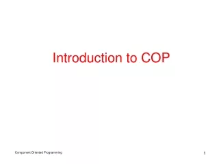 Introduction to COP