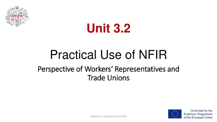 unit 3 2 practical use of nfir