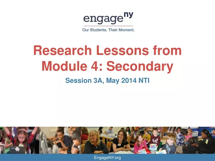 research lessons from module 4 secondary