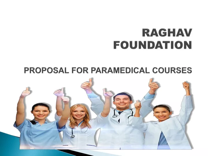 raghav foundation proposal for paramedical courses