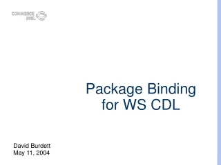 Package Binding for WS CDL