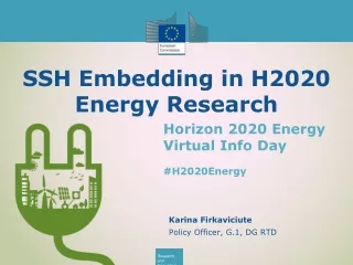 SSH Embedding in H2020 Energy Research