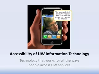 Accessibility of UW Information Technology