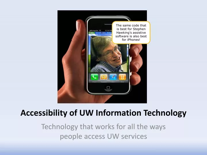 accessibility of uw information technology