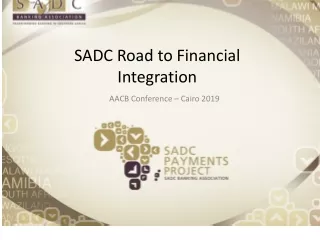 SADC Road to Financial Integration