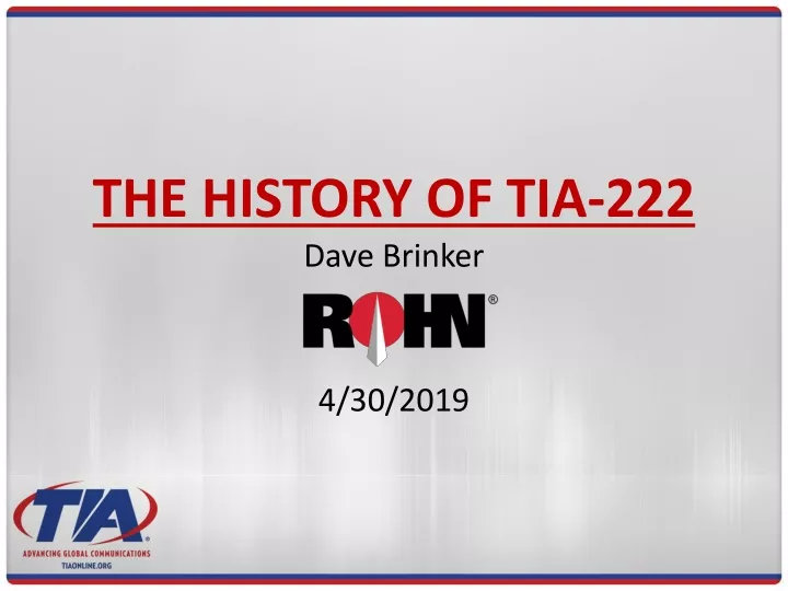 the history of tia 222