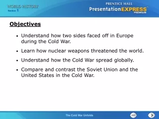Understand how two sides faced off in Europe during the Cold War.