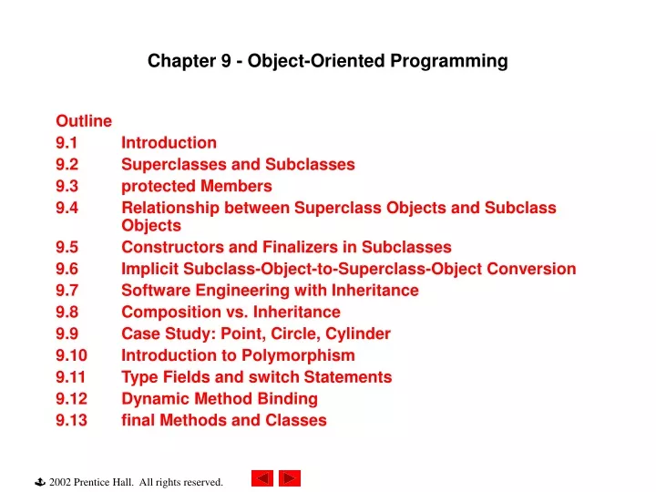 chapter 9 object oriented programming