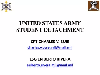 UNITED STATES ARMY STUDENT DETACHMENT