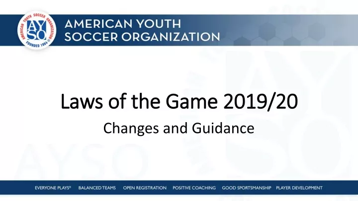 laws of the game 2019 20