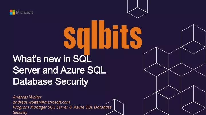 what s new in sql server and azure sql database security
