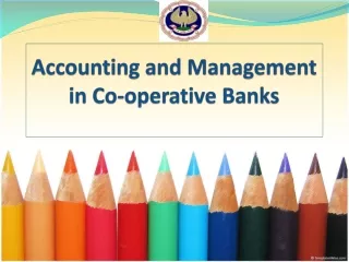 Accounting and Management in Co-operative Banks