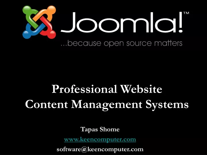 professional website content management systems