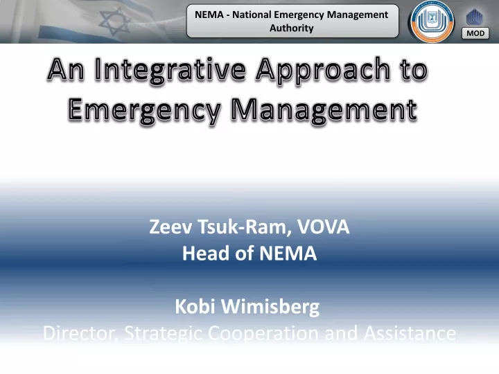 an integrative approach to emergency management