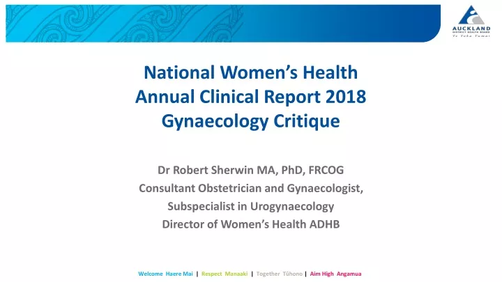 national women s health annual clinical report 2018 gynaecology critique