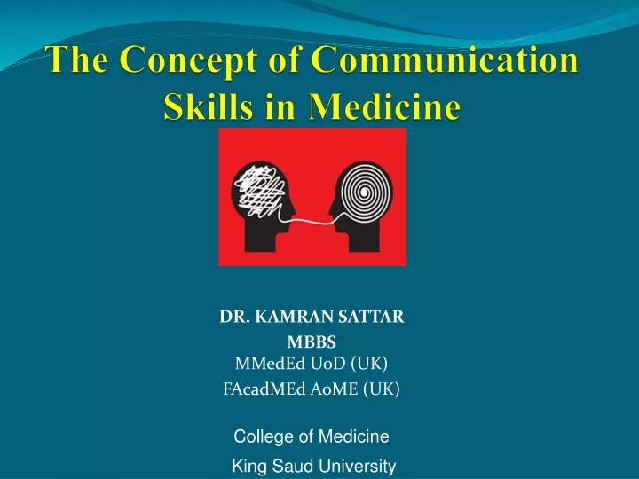 the concept of communication skills in medicine